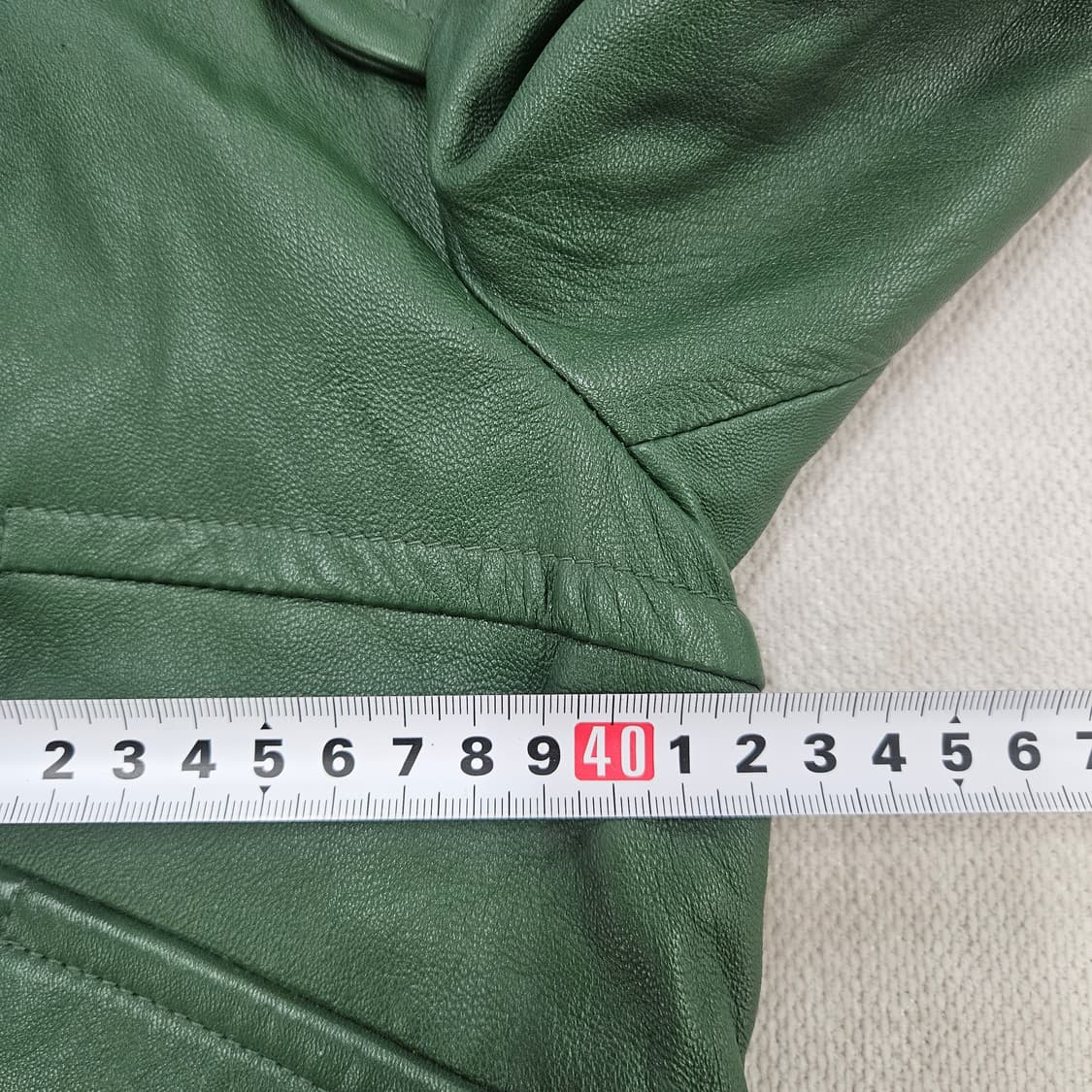 44  론커스텀 정욱준 딥그린 가죽 자켓 0609Y 상품이미지6