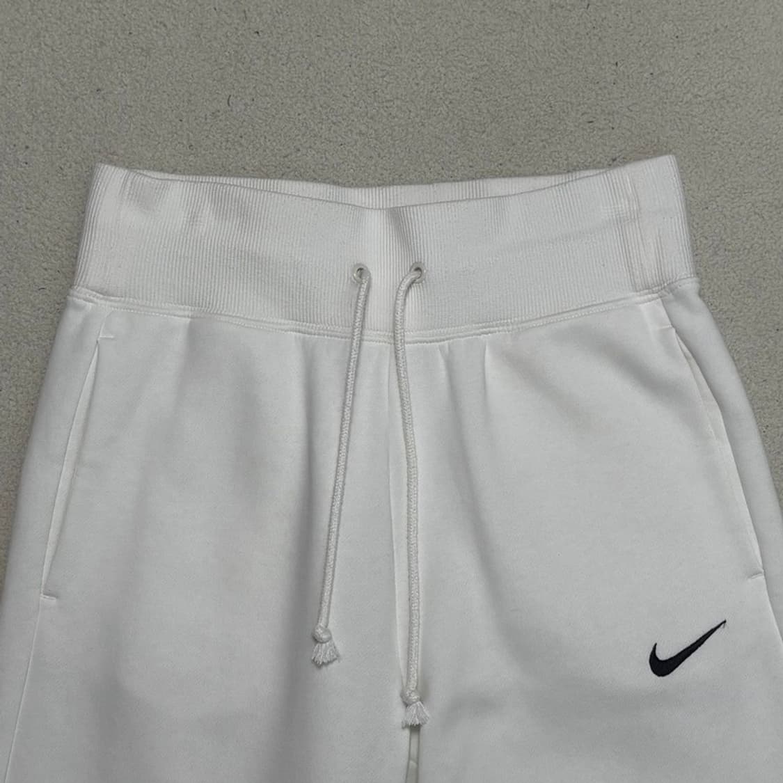 NIKE 여성용 와이드 레그 스웻팬츠 화이트 S 상품이미지4
