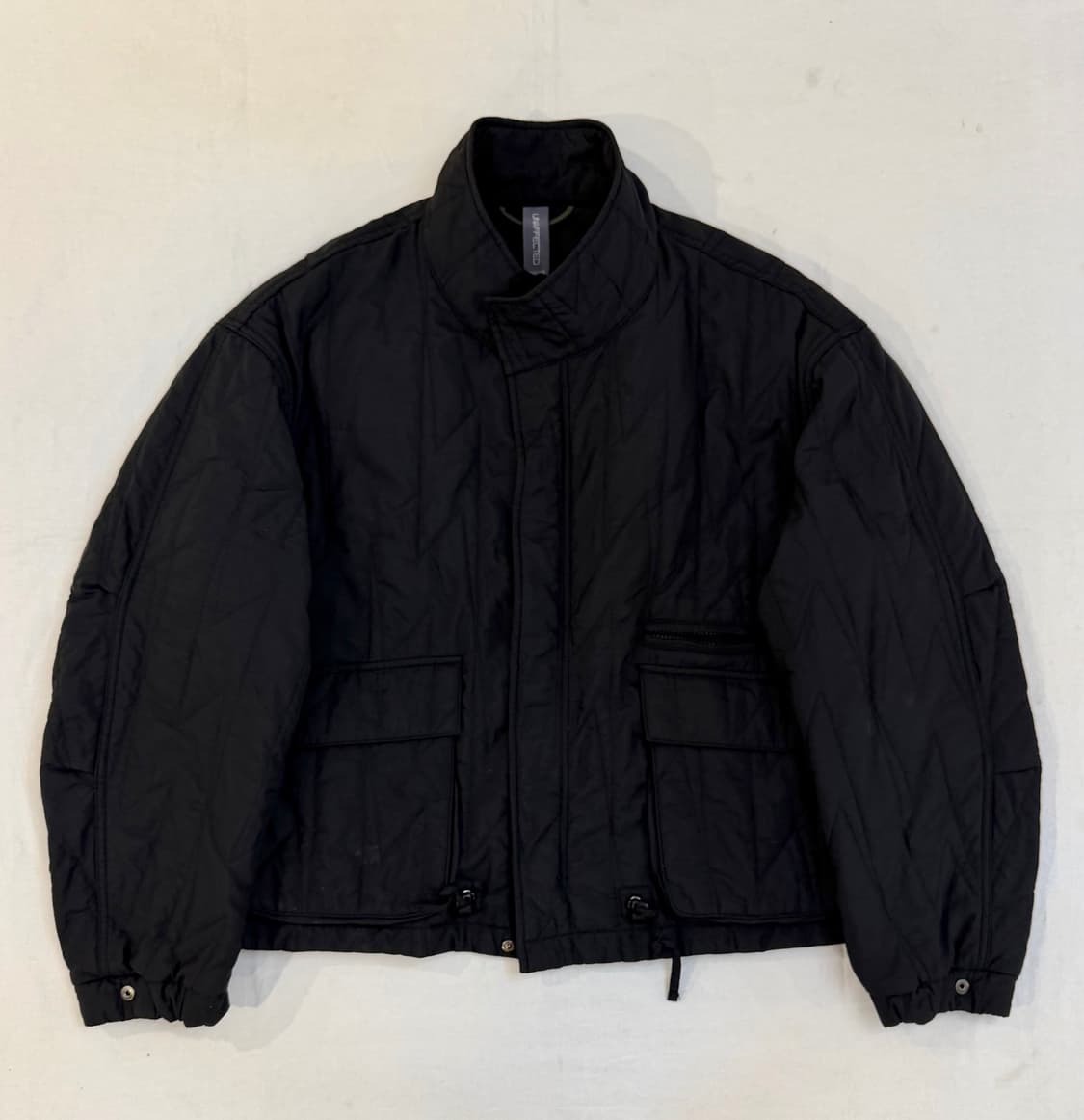 언어펙티드 퀼티드 블루종 퀼팅자켓 블랙 상품이미지1