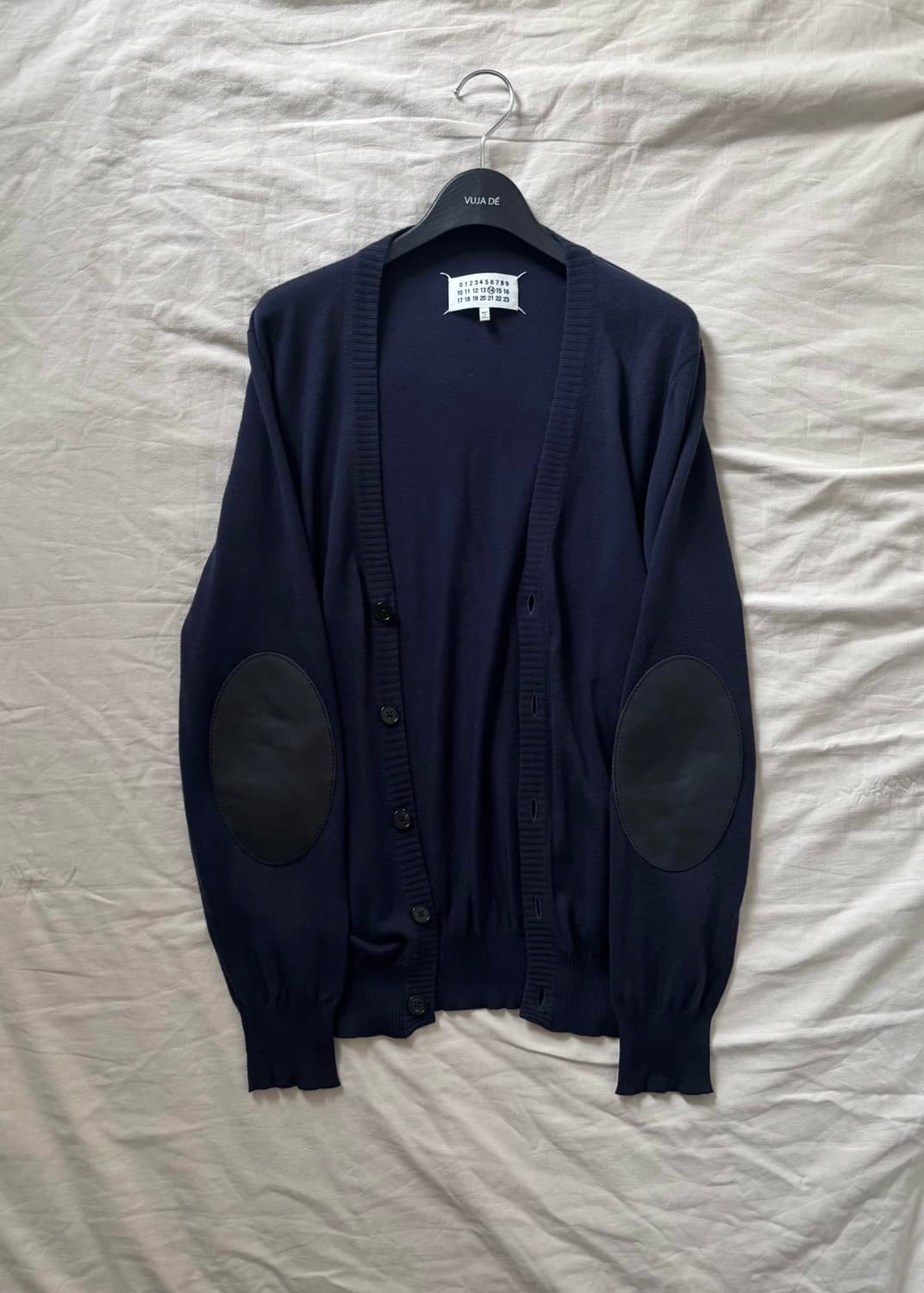 마르지엘라 엘보우 레더 가디건 상품이미지1