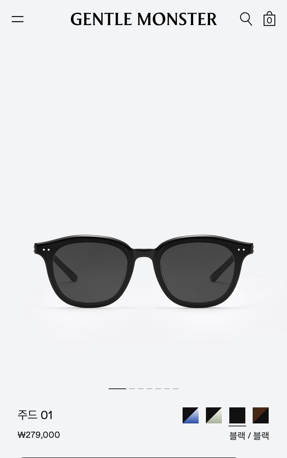 젠틀몬스터 주드 01  블랙 상품이미지3