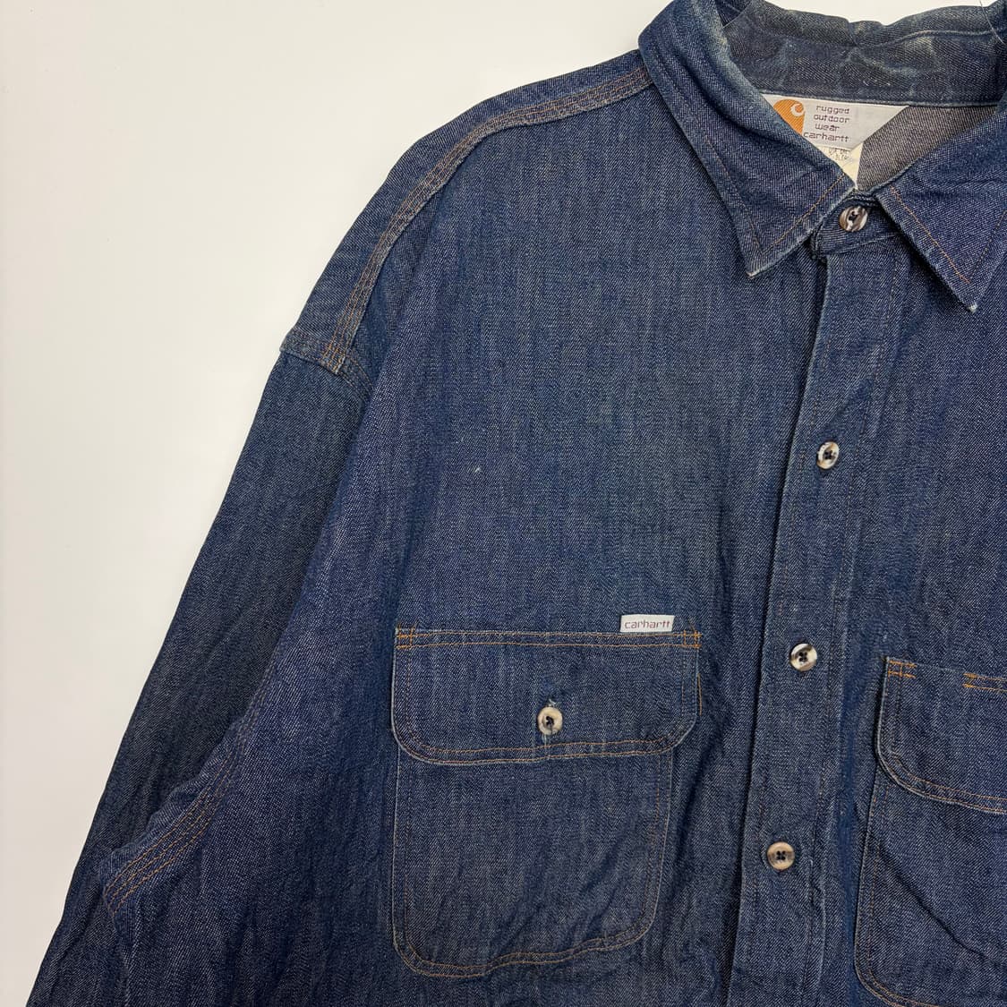 칼하트 데님 청 워크 셔츠 상품이미지5