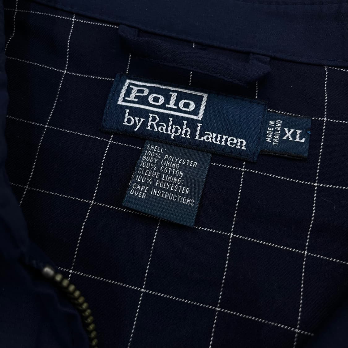 폴로 랄프로렌 베이지포니 네이비 카라 자켓 XL 상품이미지6