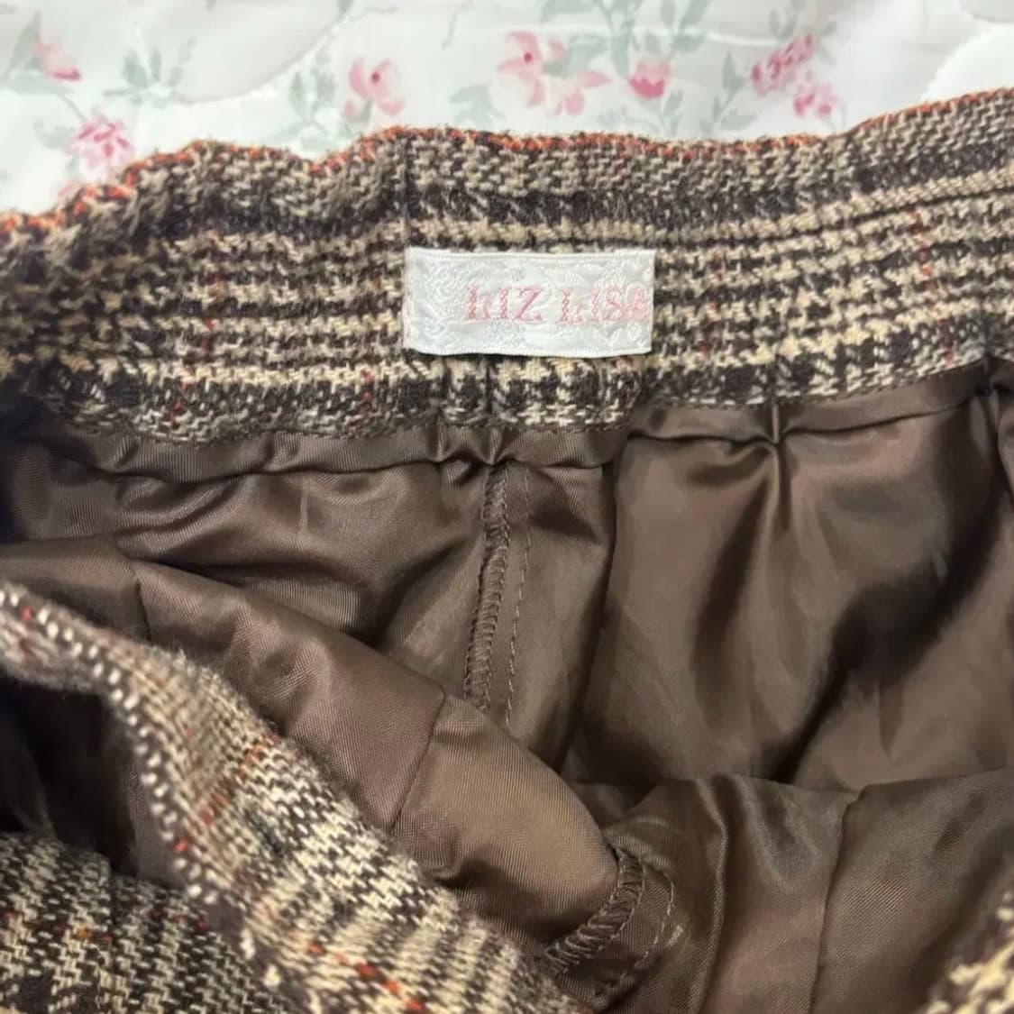 리즈리사 큐롯 초코 브라운 울 플리츠 스커트 대장템 상품이미지2