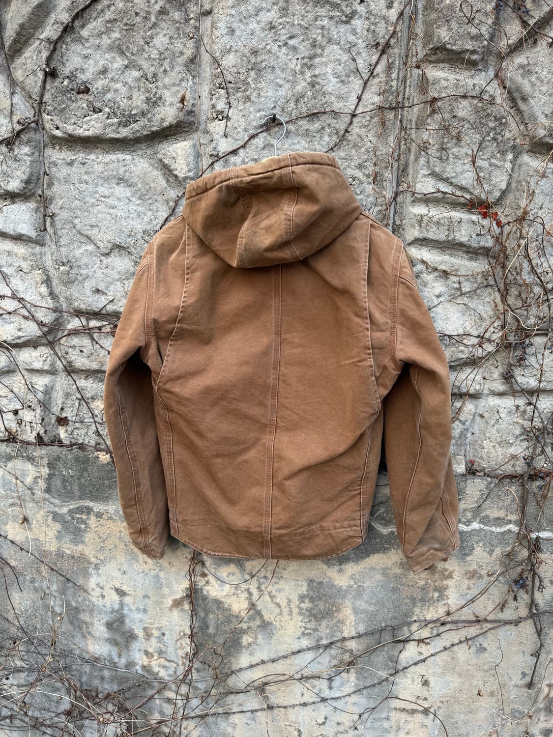 00s 칼하트 빈티지 j141 브라운 덕캔버스 디트로이트 액티브 자켓 상품이미지2