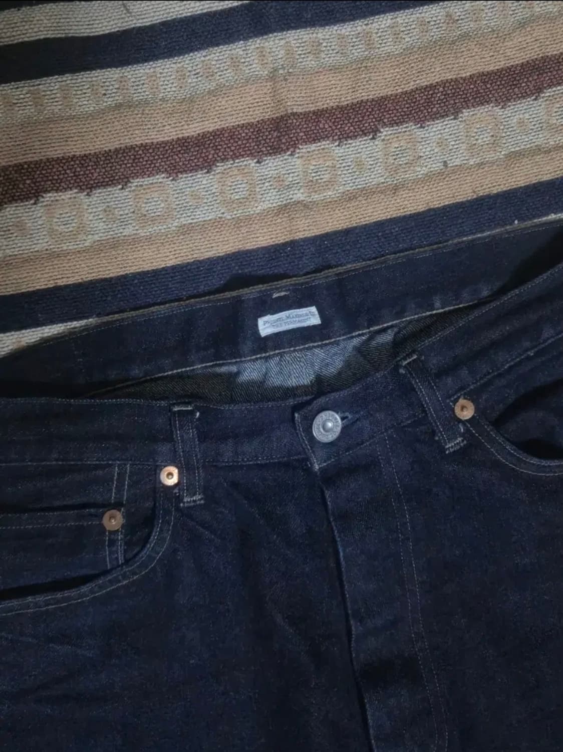 [2]피그벨 301 클래식 진 와이드 인디고 상품이미지3