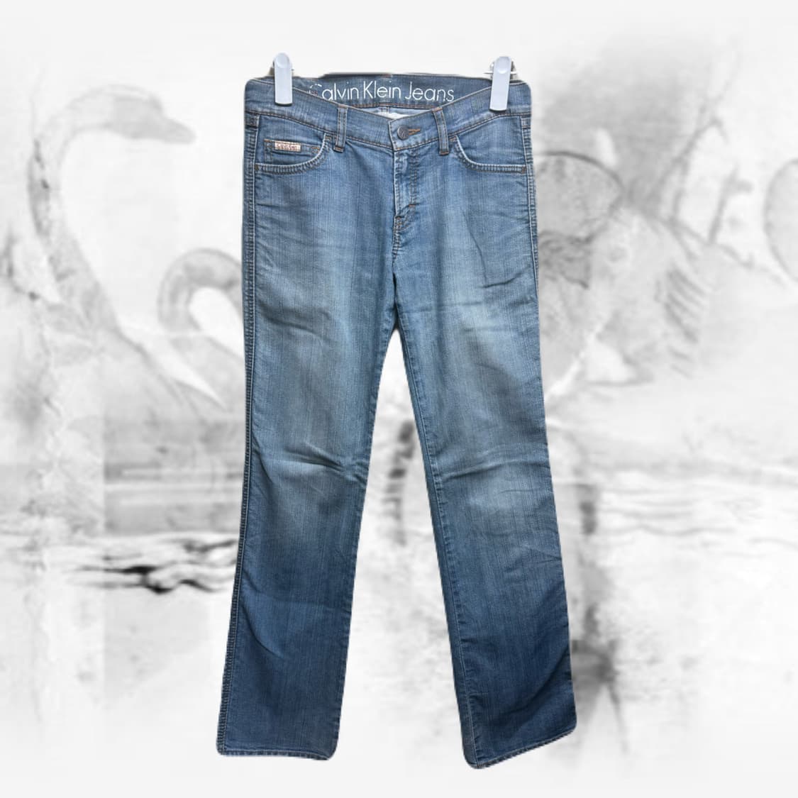 캘빈클라인 세미 부츠컷 데님 팬츠 상품이미지1