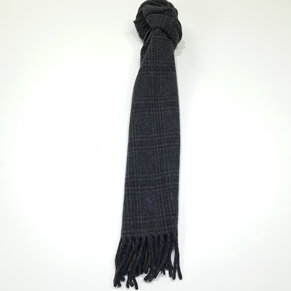 MX420 폴로 글렌 체크 & 헤링본 양면 머플러 상품이미지3