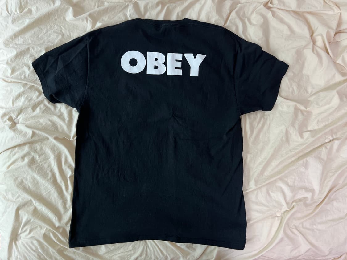 오베이 obey 백로고 티셔츠 XL 상품이미지1
