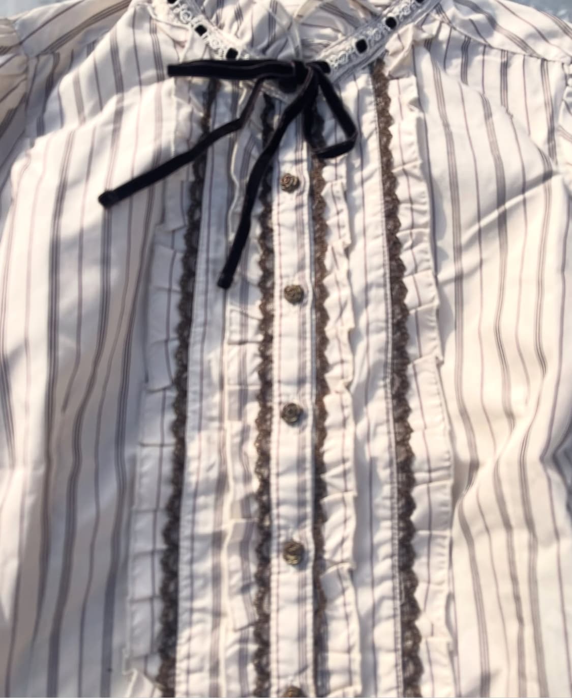 Axes femme stripe shirt 엑시즈팜 공겜여주 클래식 셔츠 상품이미지4