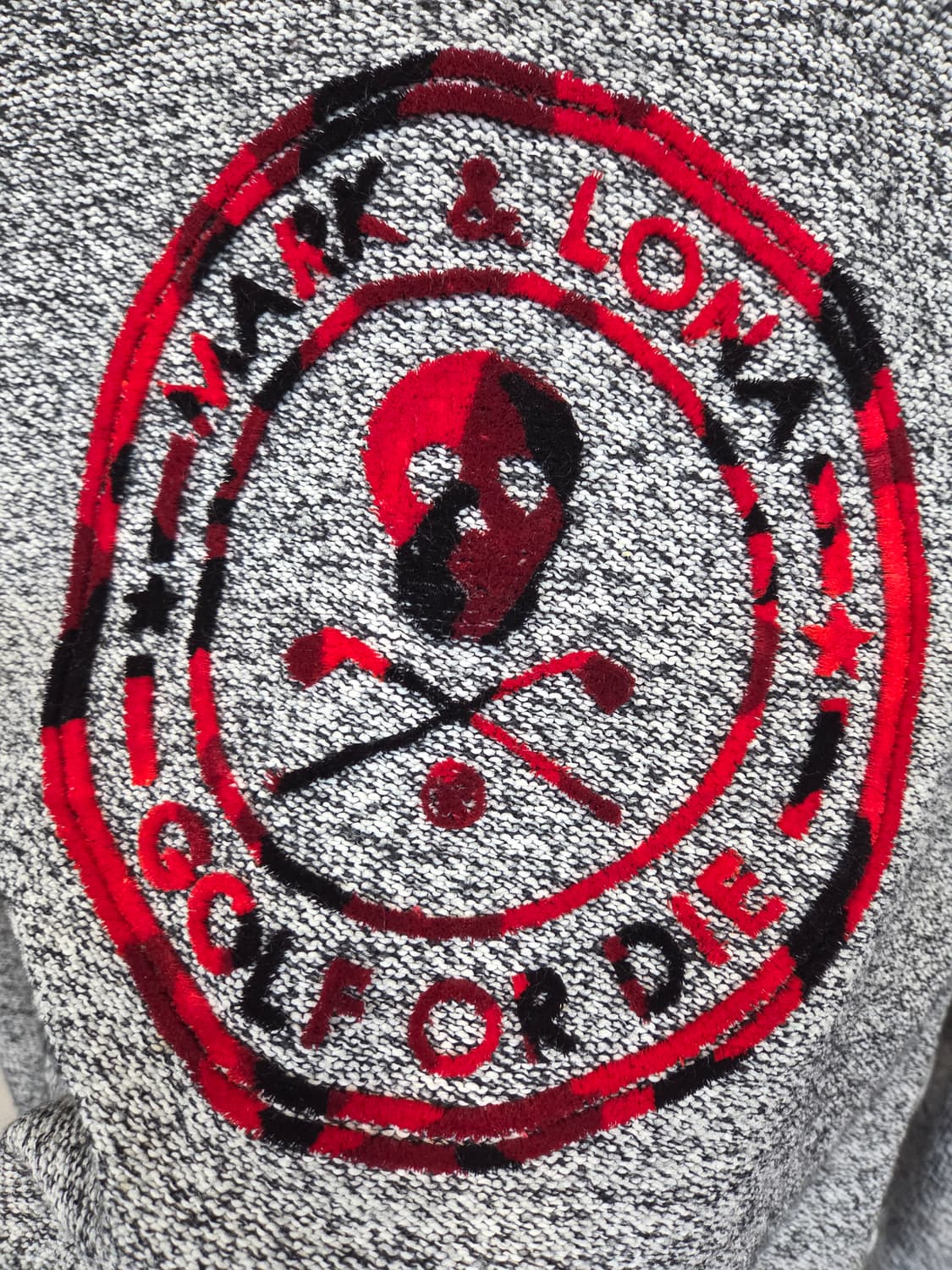 마크앤로나 벨벳로고 안감방풍 니트 L 상품이미지4