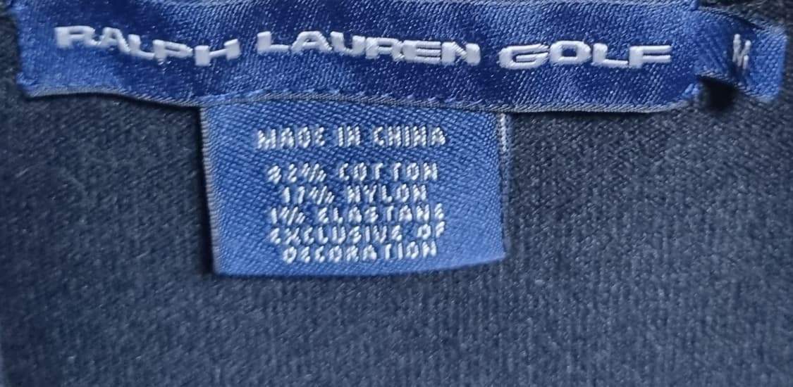 실측 S (55) 폴로 블랙 코튼 니트 집업 상품이미지4