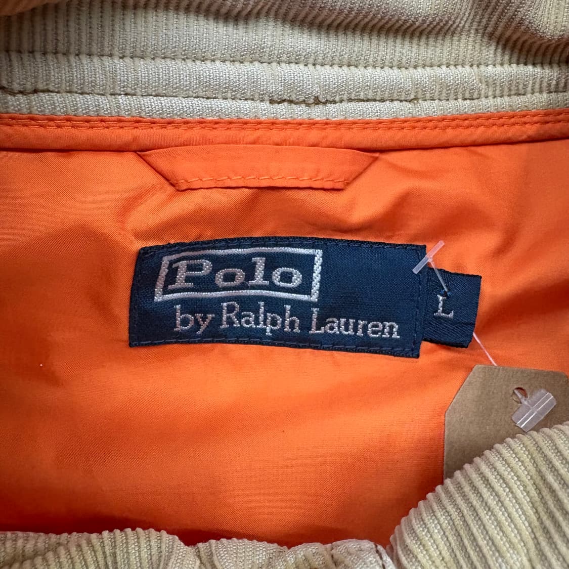 (100)폴로 랄프로렌 오렌지 퀼팅 자켓 상품이미지5