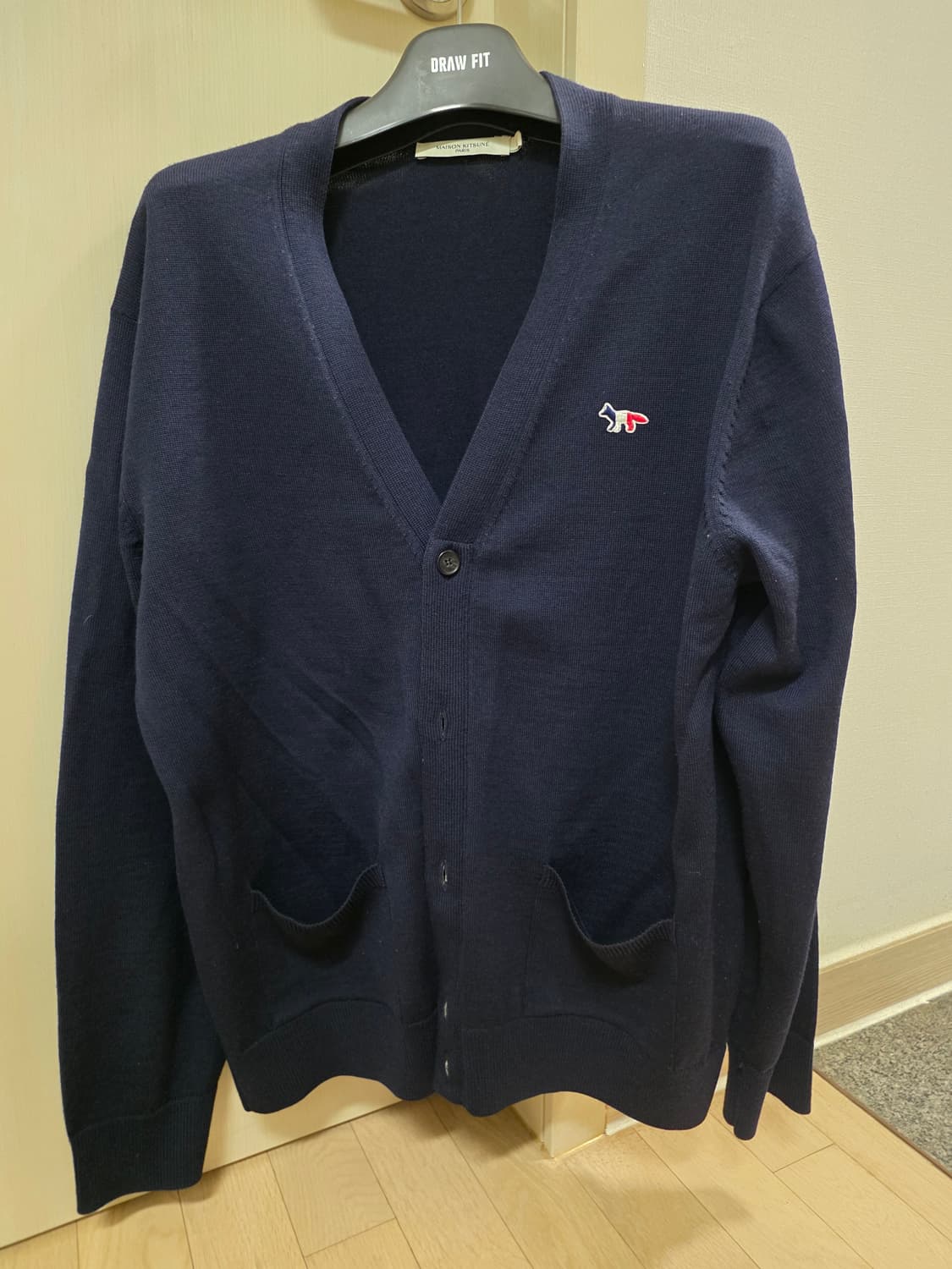 (xxl)메종키츠네 트리컬러 폭스 가디건 상품이미지2