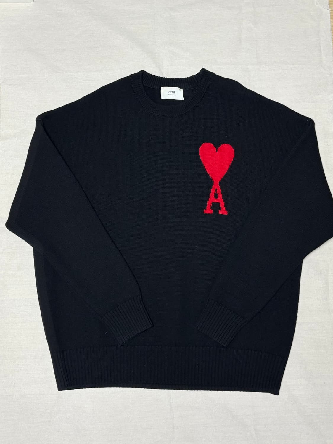 아미 인타르시아 빅하트 로고 니트 [XL] 상품이미지1