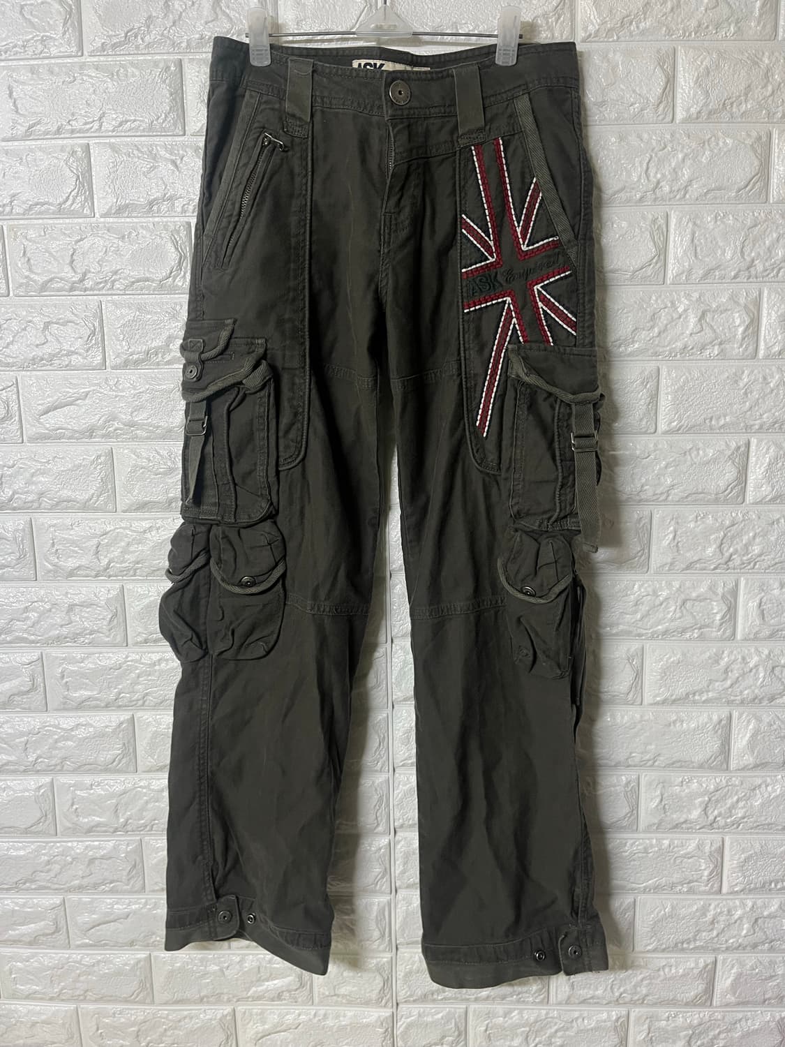 Ask 멀티체크 카고팬츠 상품이미지1