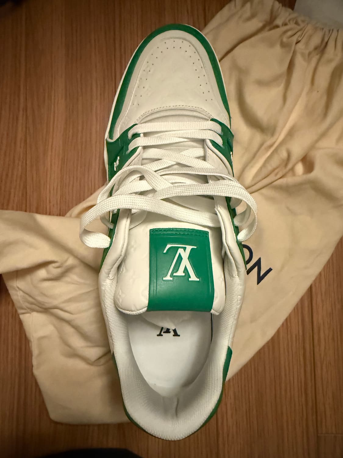 Louis vuitton LV Trainer Sneakers Green 상품이미지5