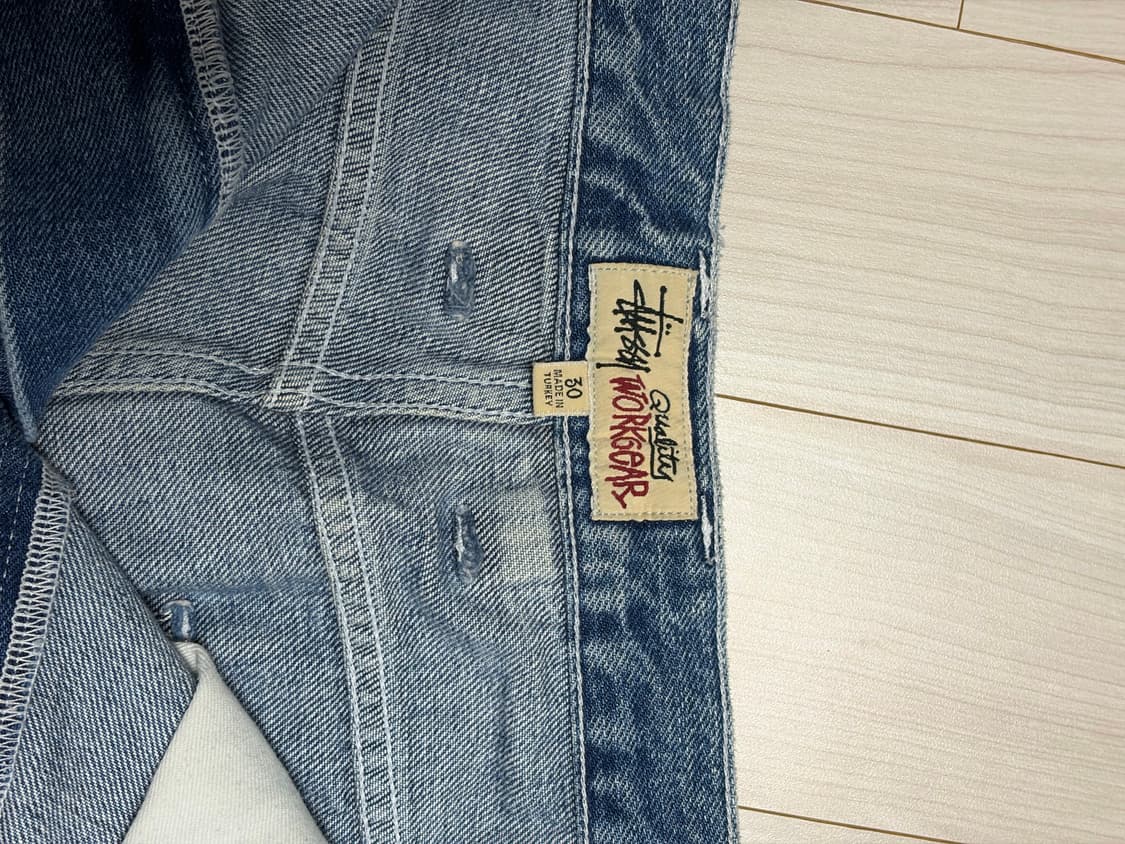 스투시 데님 워크 팬츠 블루 상품이미지3