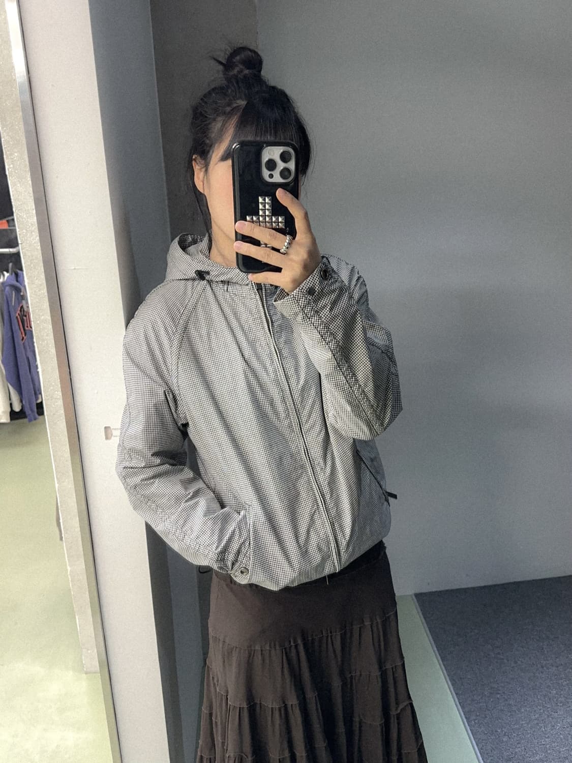 joseph check 2way zip windbreaker 상품이미지5