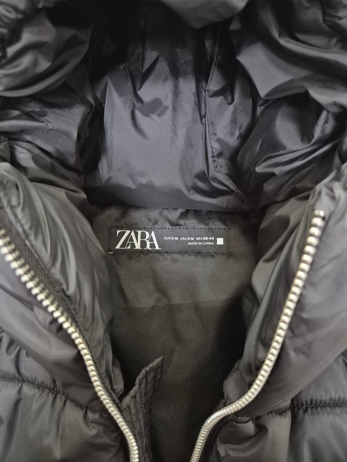 자라 퀼팅 크롭 패딩 상품이미지2