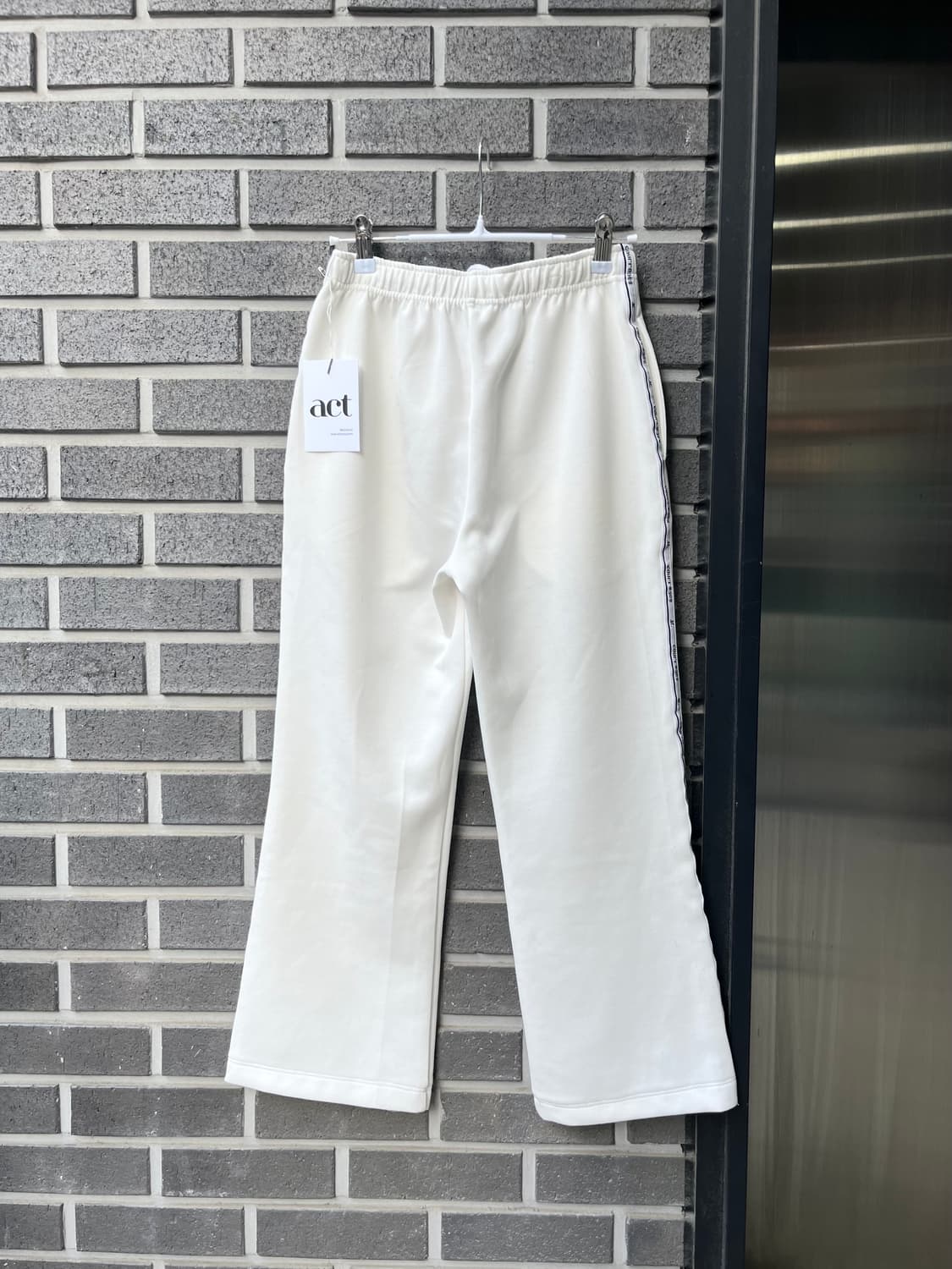 COURREGES 꾸레쥬 로고 팬츠 아이보리 S 상품이미지7