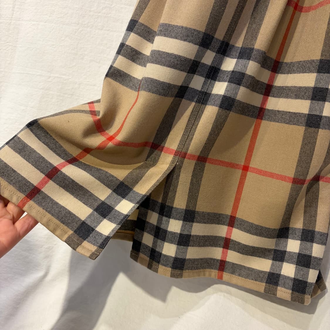 버버리 체크 셔츠 원피스 벨트 세트 상품이미지7