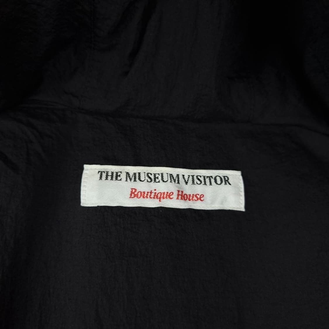 [더뮤지엄비지터] 고프코어 나일론 후드 베스트 조끼 블랙 M16858 상품이미지7