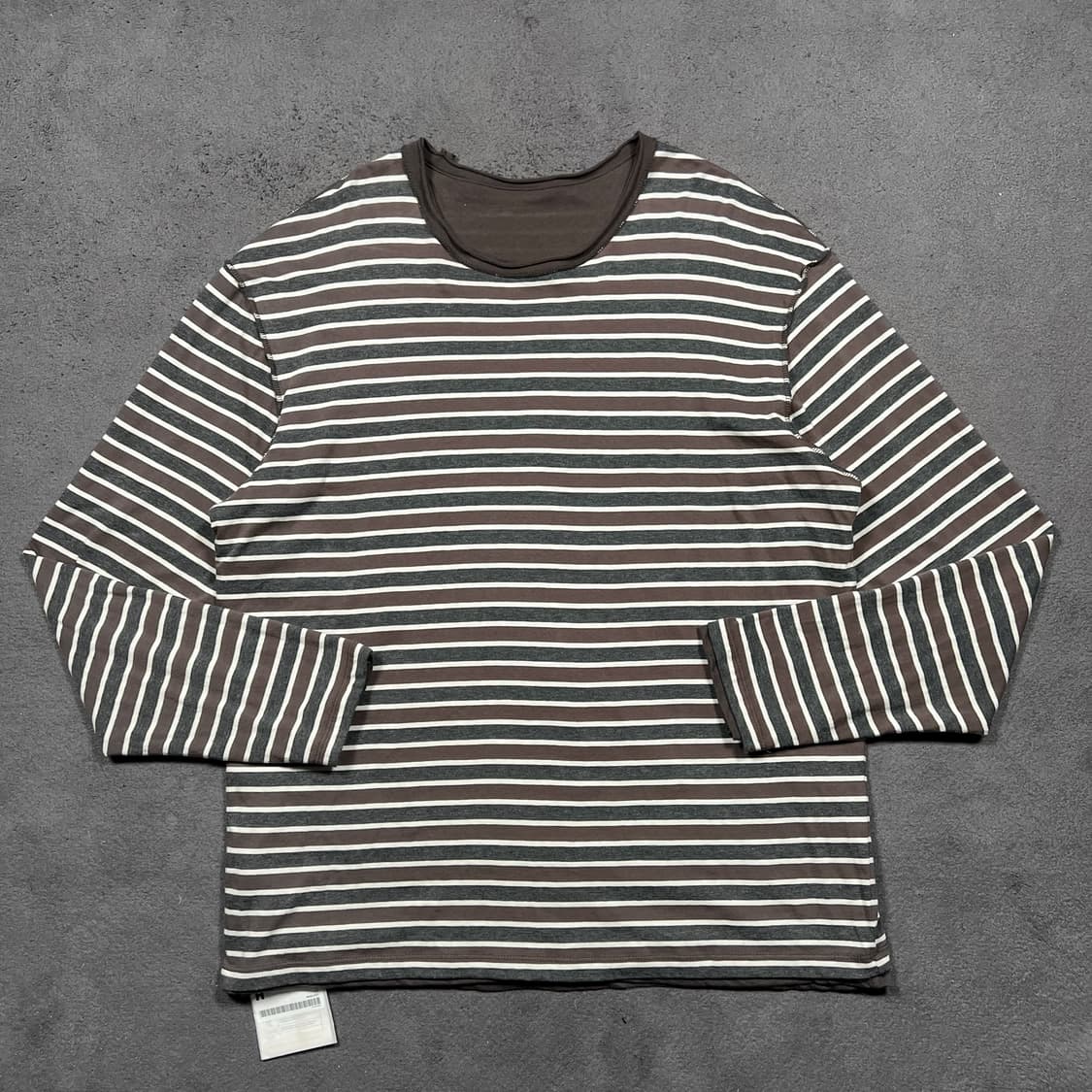 HATCHINGROOM 헤칭룸 투 페이스 리버시블 스트라이프 롱슬리브 상품이미지1