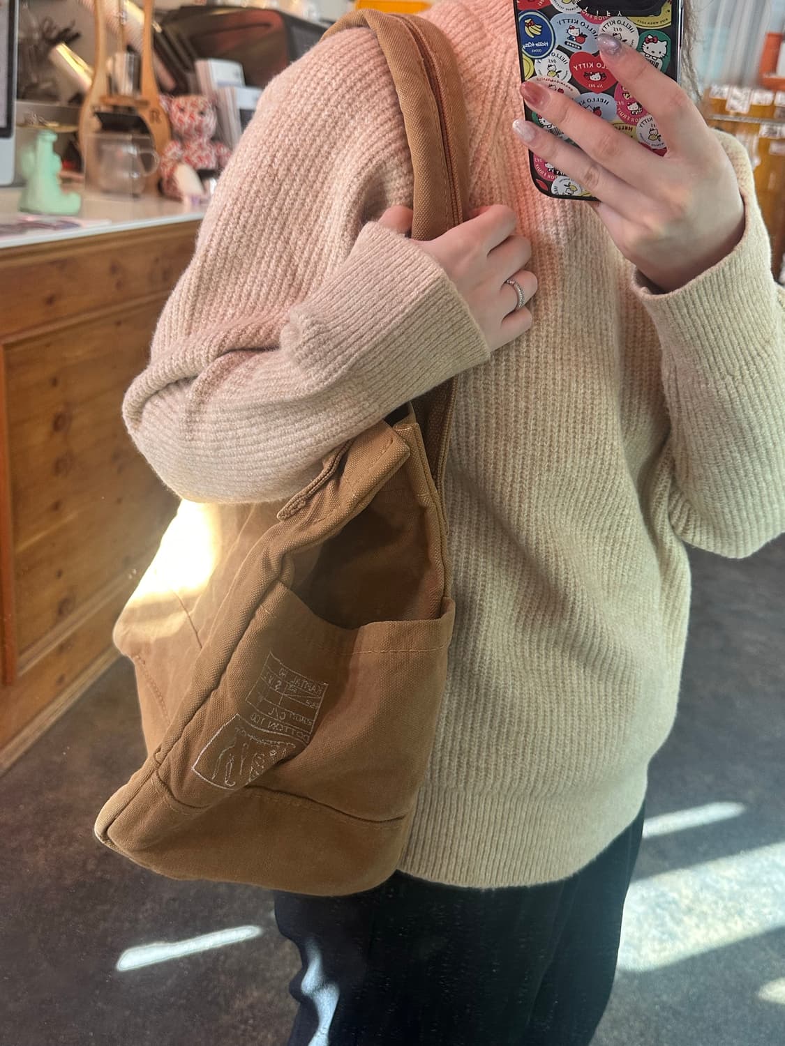 (착샷o) Kapital 캐피탈 더플백 데님 숄더백  상품이미지8