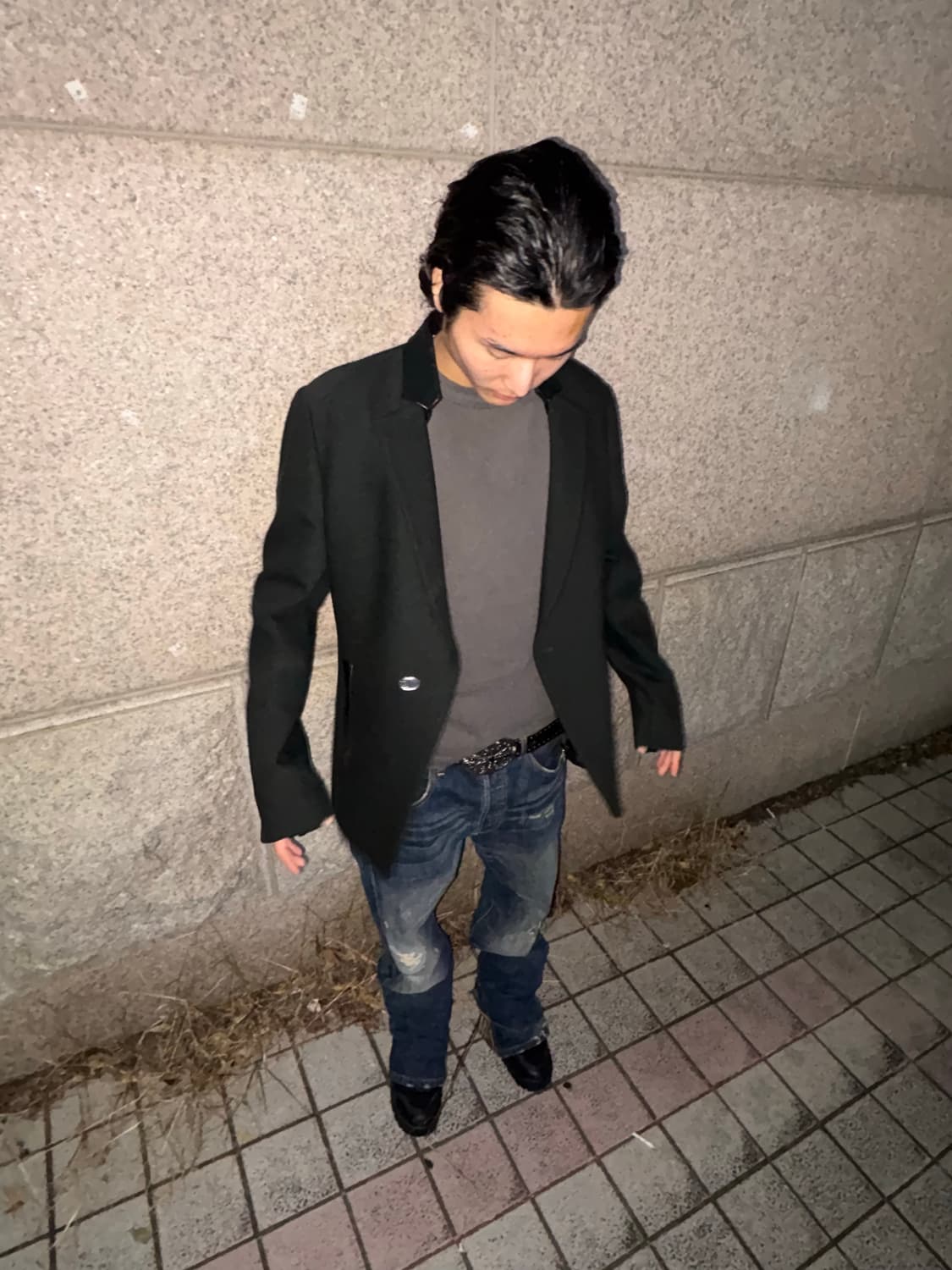 13fw 시스템 레더포인트 블레이저 상품이미지1