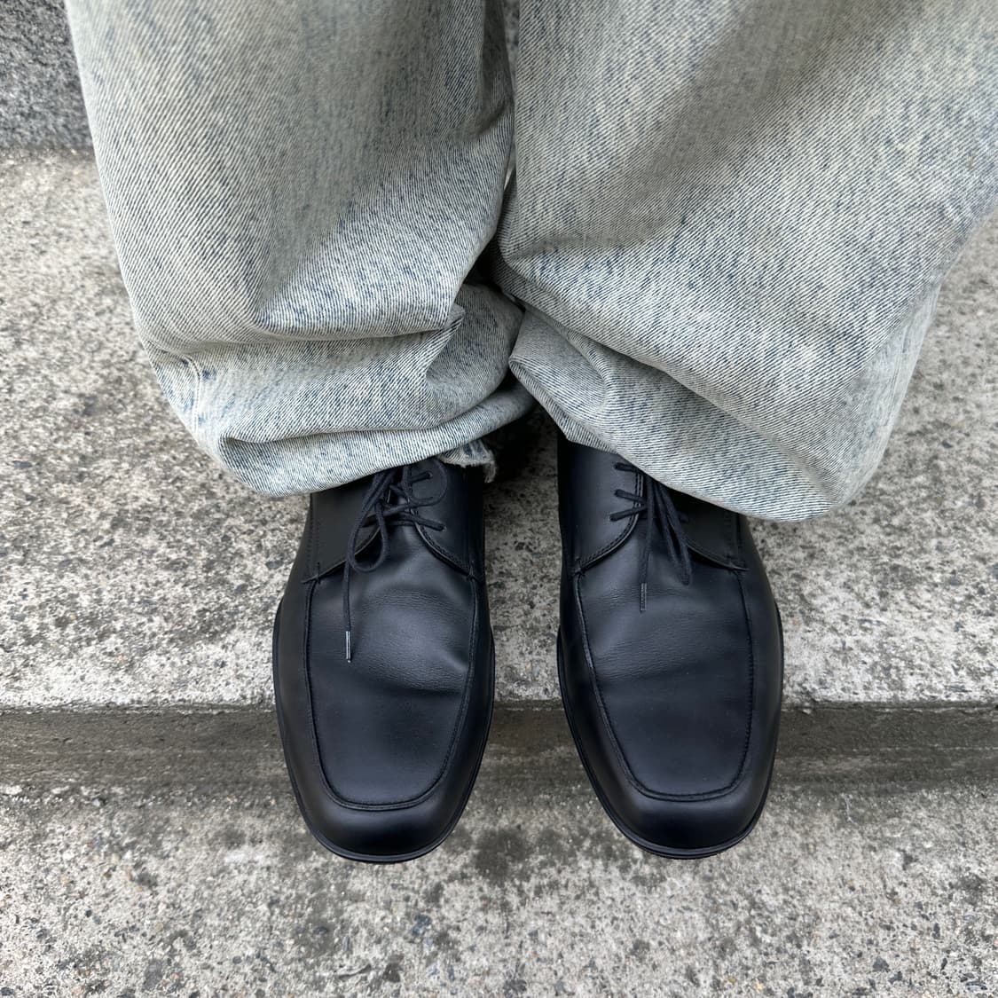 00s 빈티지 프라다 스포츠 가죽 레이스업 로퍼 상품이미지9