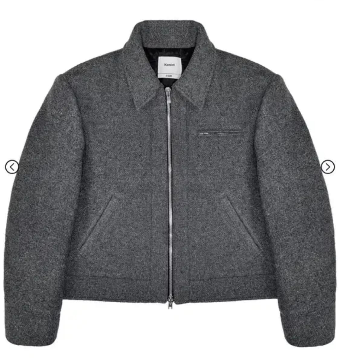 카미엔 그리드 울 자켓 3 사이즈 상품이미지1