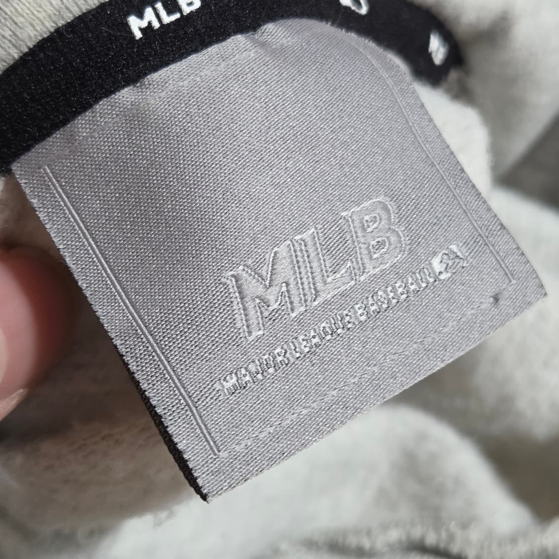 MLB NY 도트 자수 그레이 후드티 상품이미지9