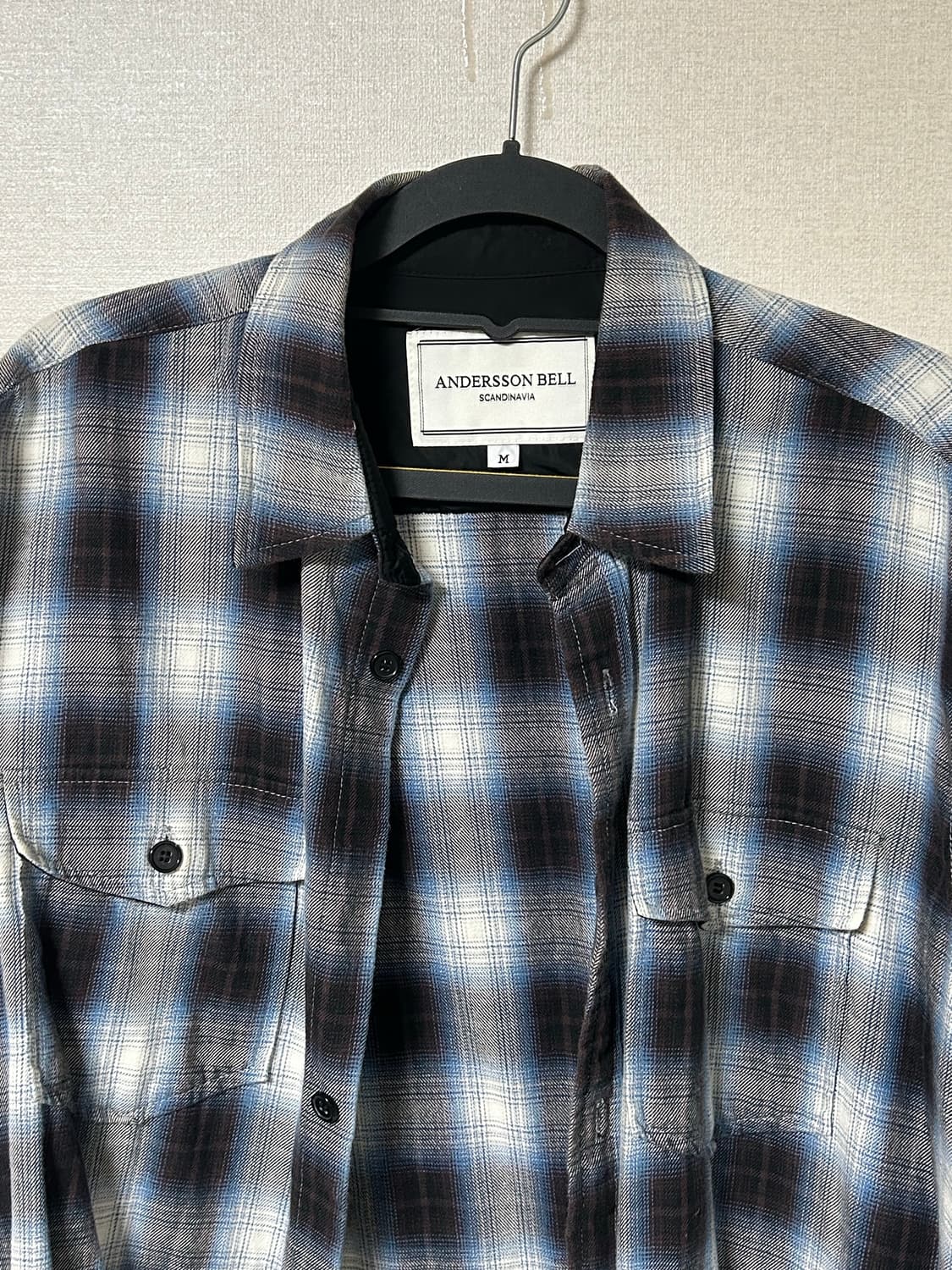 앤더슨벨 옴브레 체크셔츠 상품이미지2