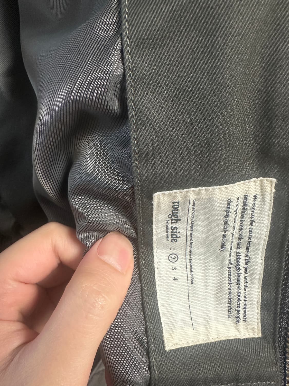 러프사이드 피어자켓 차콜 2사이즈 상품이미지3