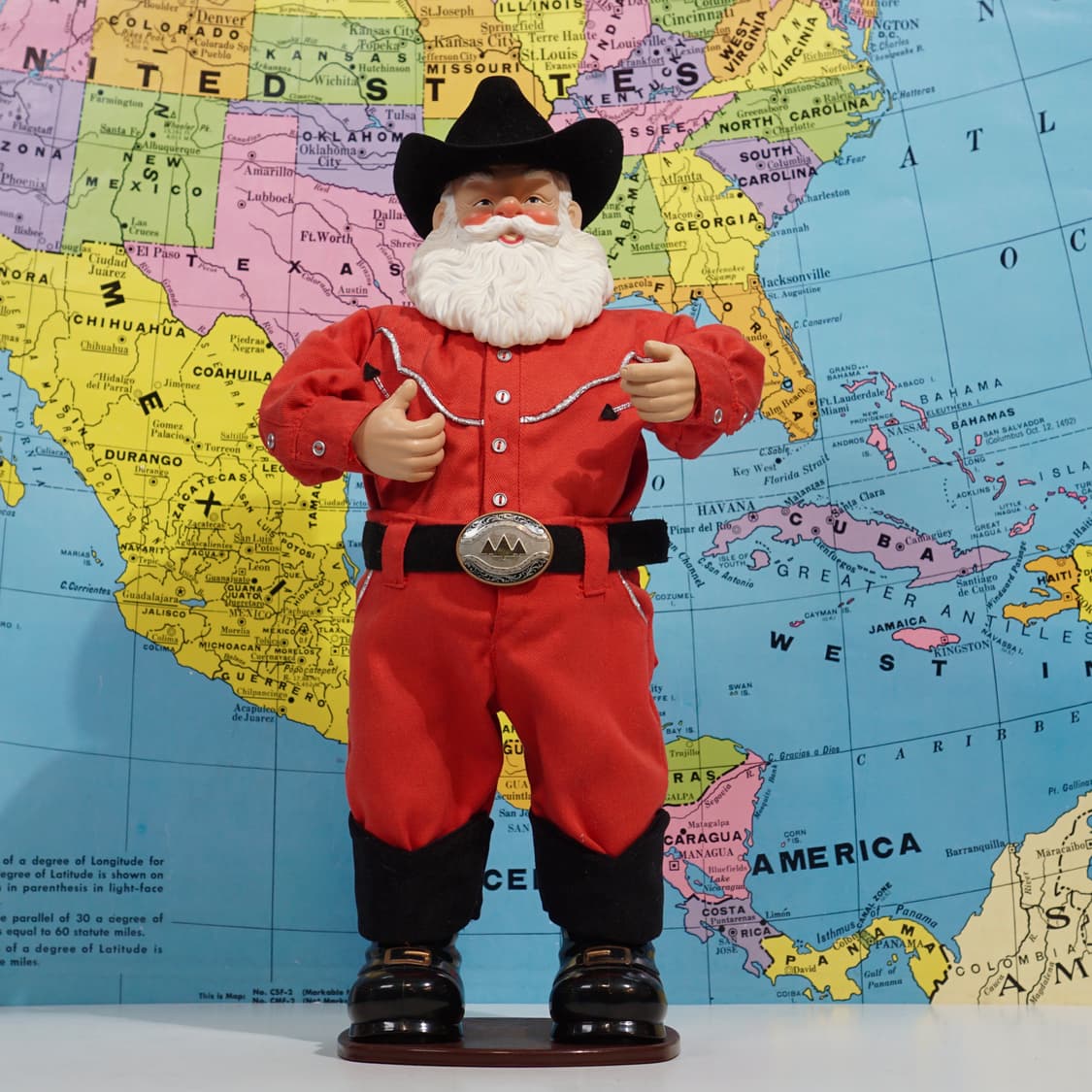 빈티지 소품 1999s 홀리 댄싱 산타 피규어 상품이미지2