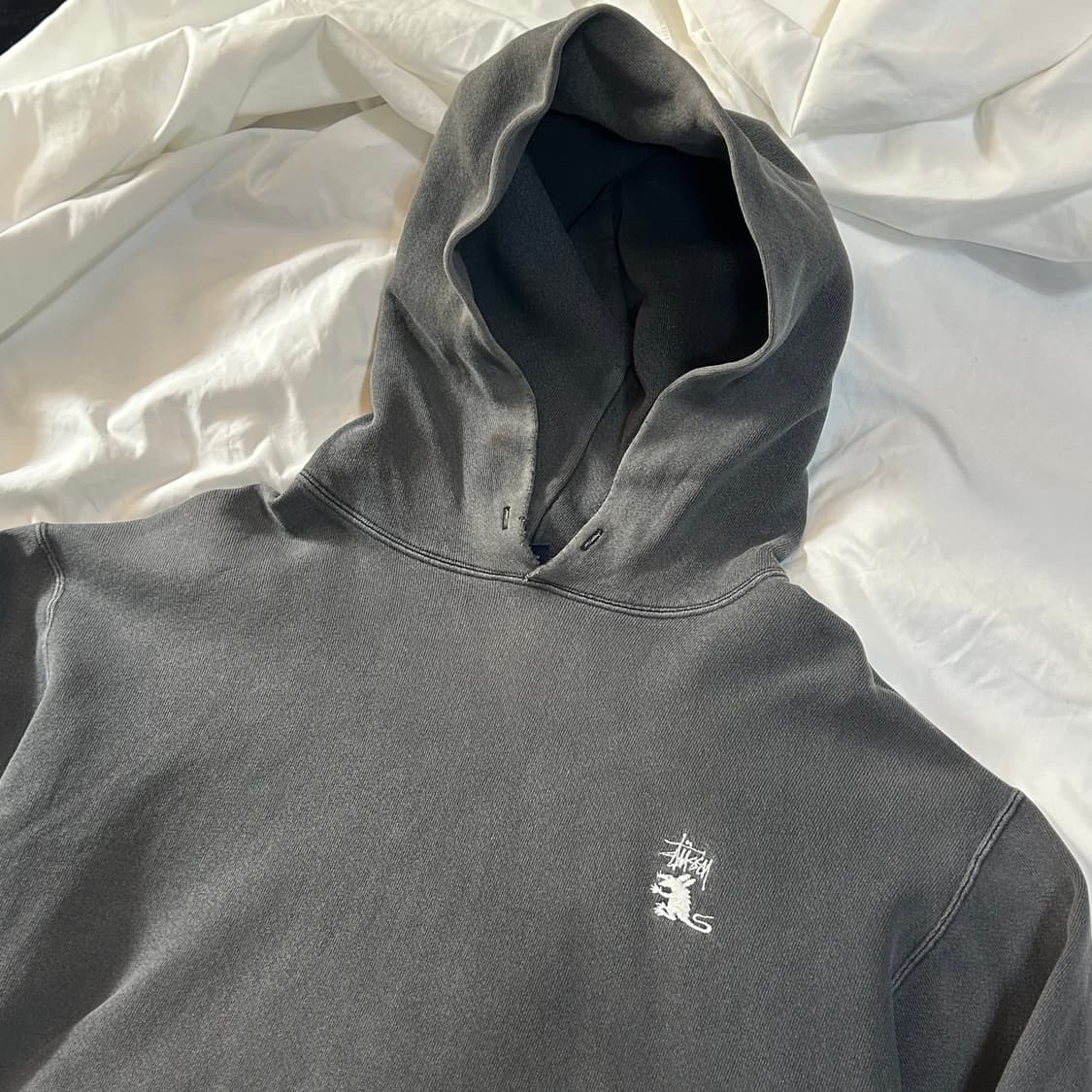 [Stussy] 90s OLD 스투시 피그먼트 로고 후드티 상품이미지2