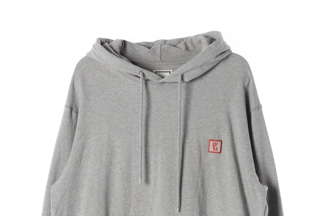 WOOYOUNGMI 백로고 그레이 후드티 50 상품이미지3