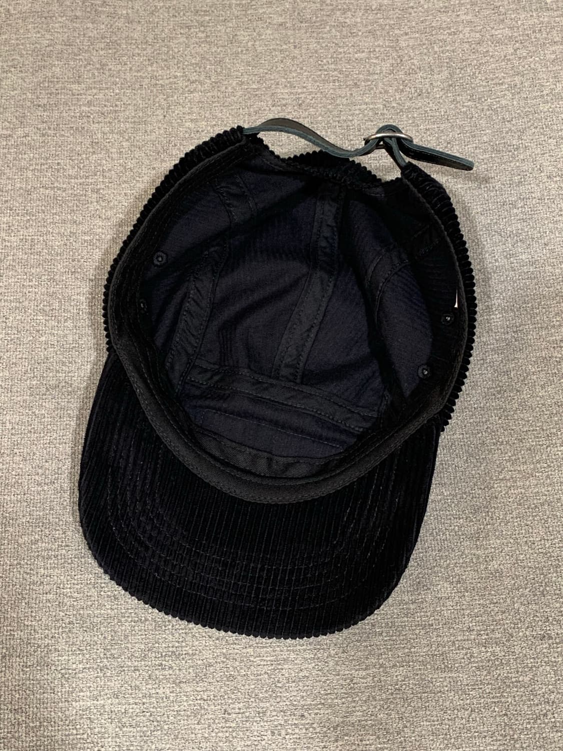 슈프림 박스로고 코듀로이 캠프캡 블랙 상품이미지3