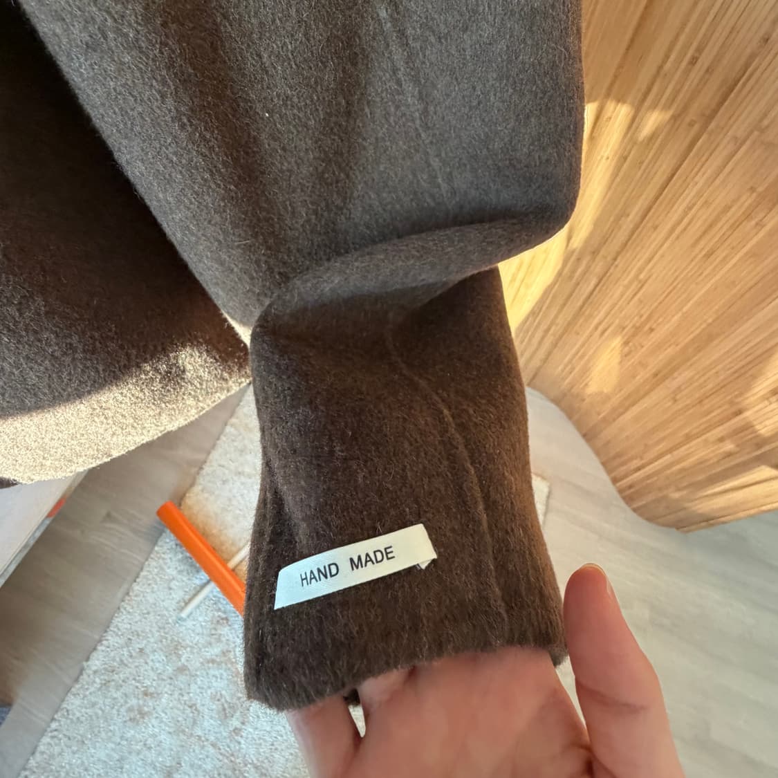 집업 핸드메이드 숏코트 (양모100) 상품이미지4