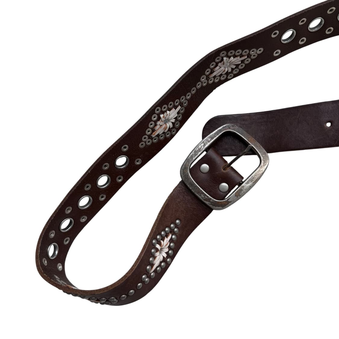 빈티지 웨스턴 브라운 벨트 상품이미지2