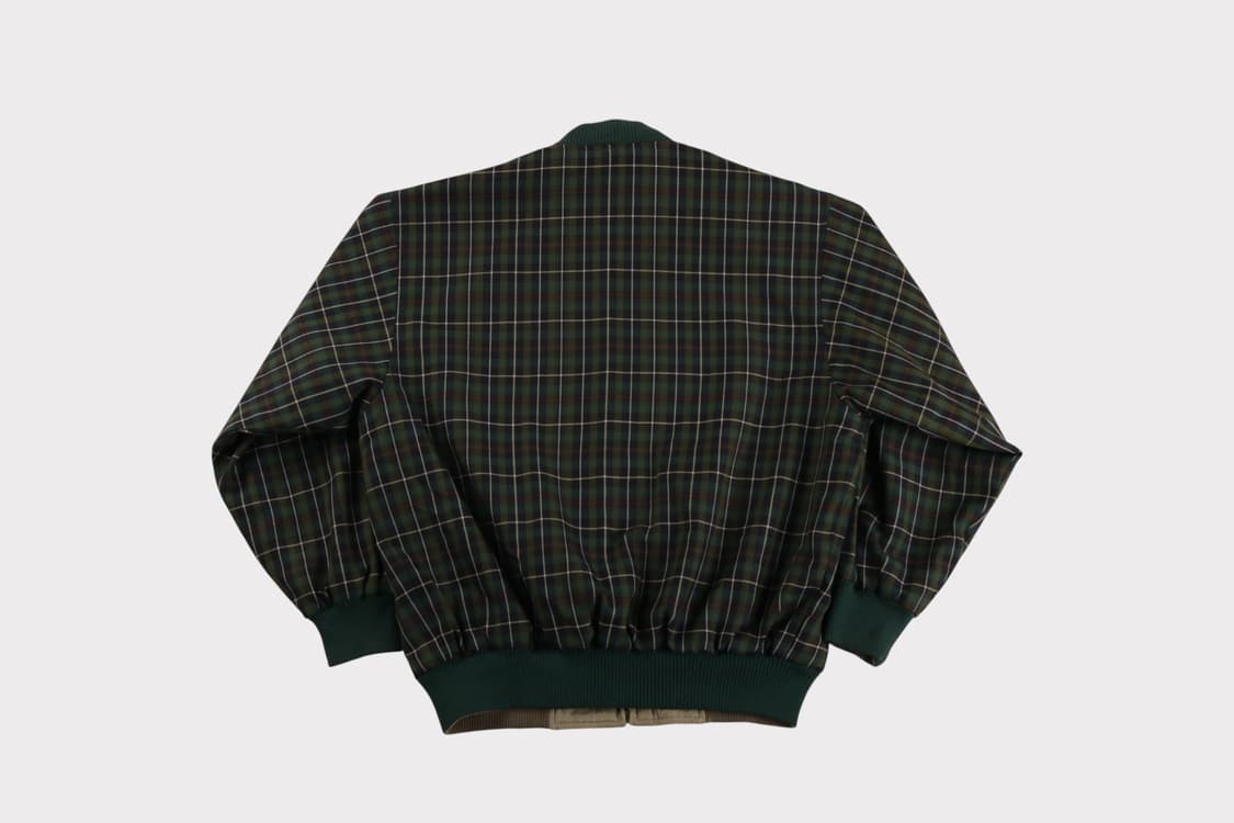 [L] 90's 라코스테 체크 블루종 자켓 상품이미지9