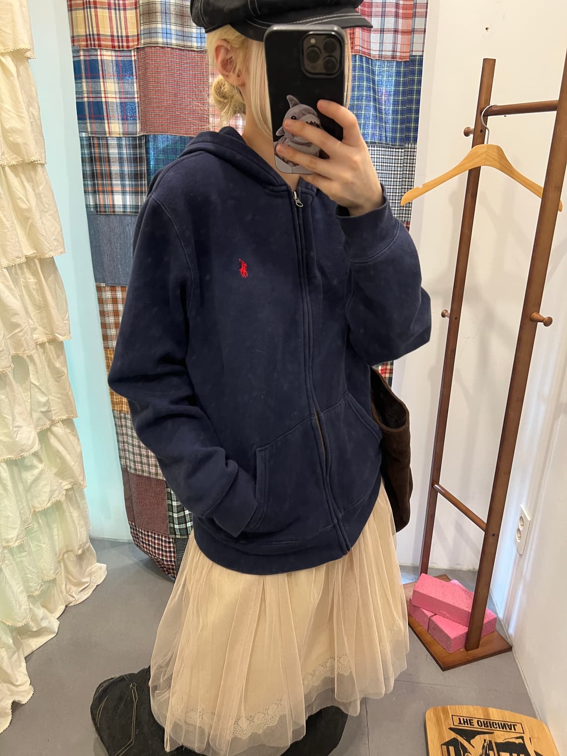 폴로 네이비 후드집업  상품이미지1