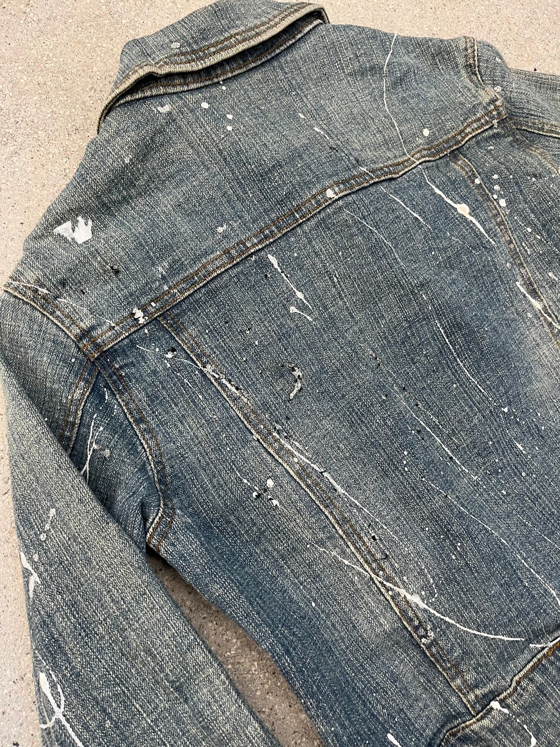 S.P.R 페인팅 데님 자켓 상품이미지5