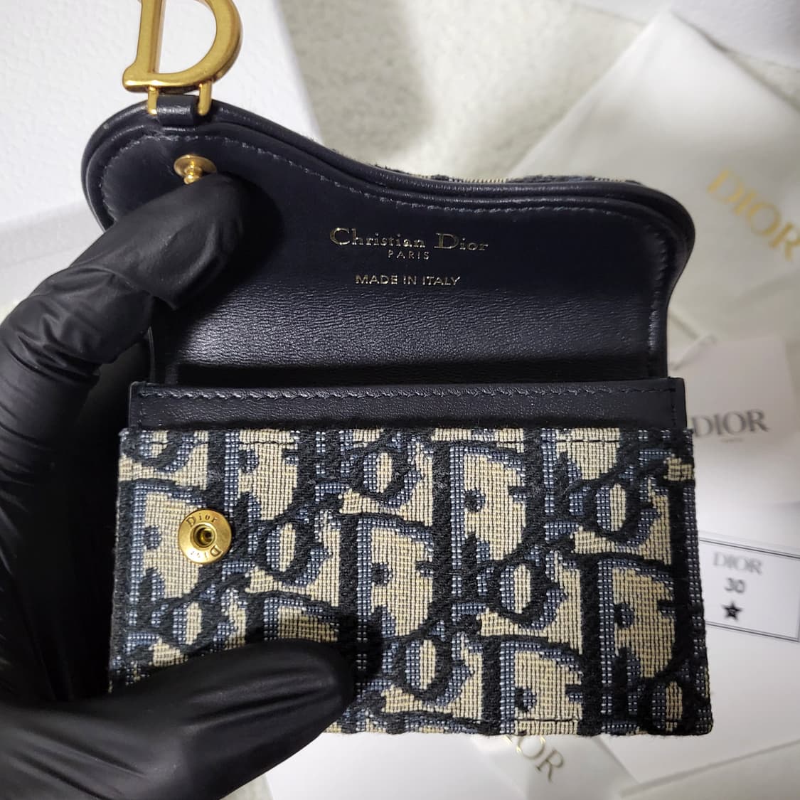 [신형/새상품급] 디올 오블리크 새들 카드지갑  상품이미지5