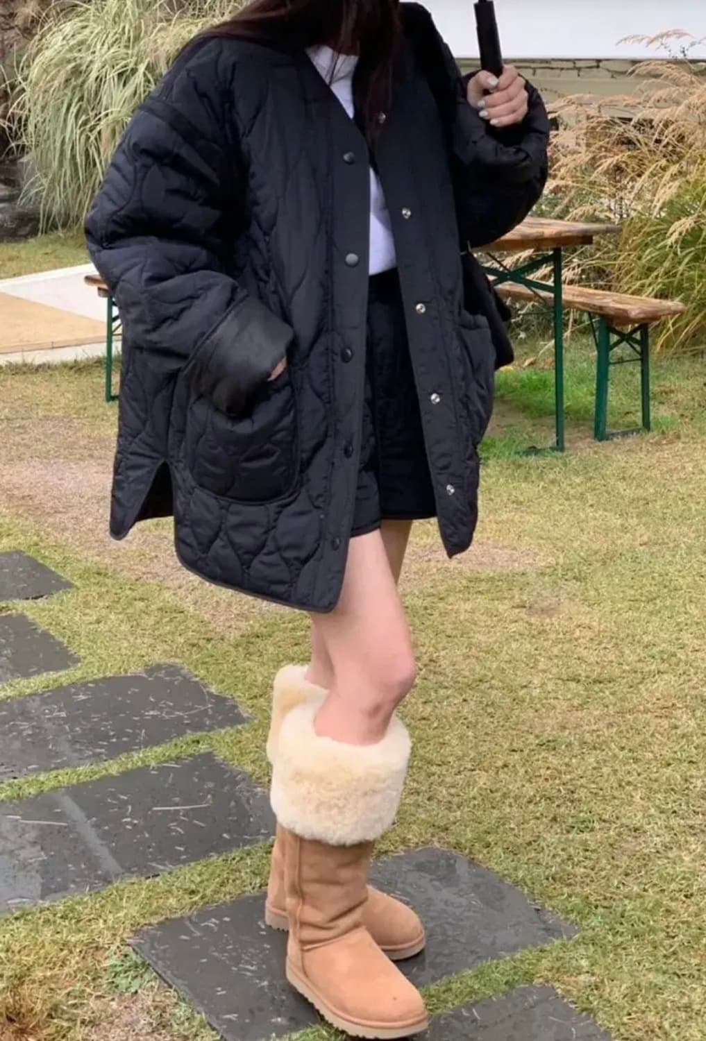 레브시티 퀼팅스트링점퍼Set 상품이미지3