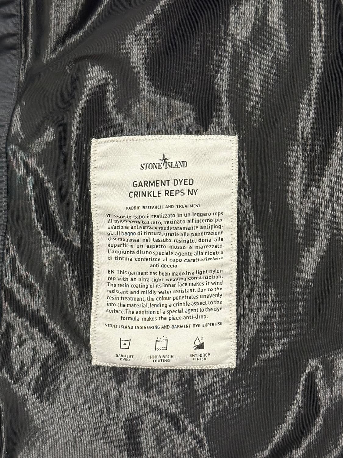 스톤아일랜드 크링클랩스 안티 드롭 자켓 25ss L(105) 상품이미지2