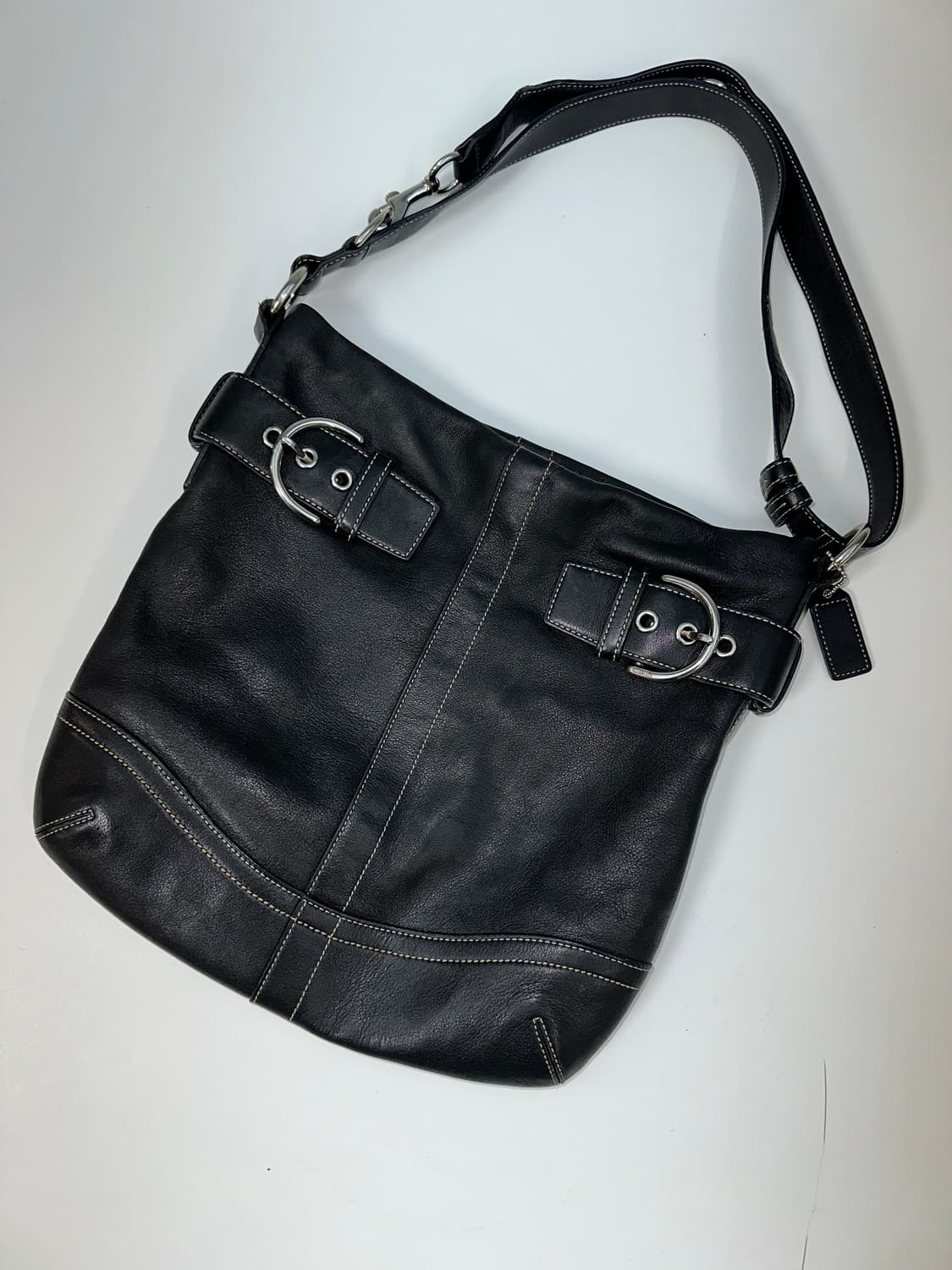 코치 버클 레더 숄더 크로스백  상품이미지1