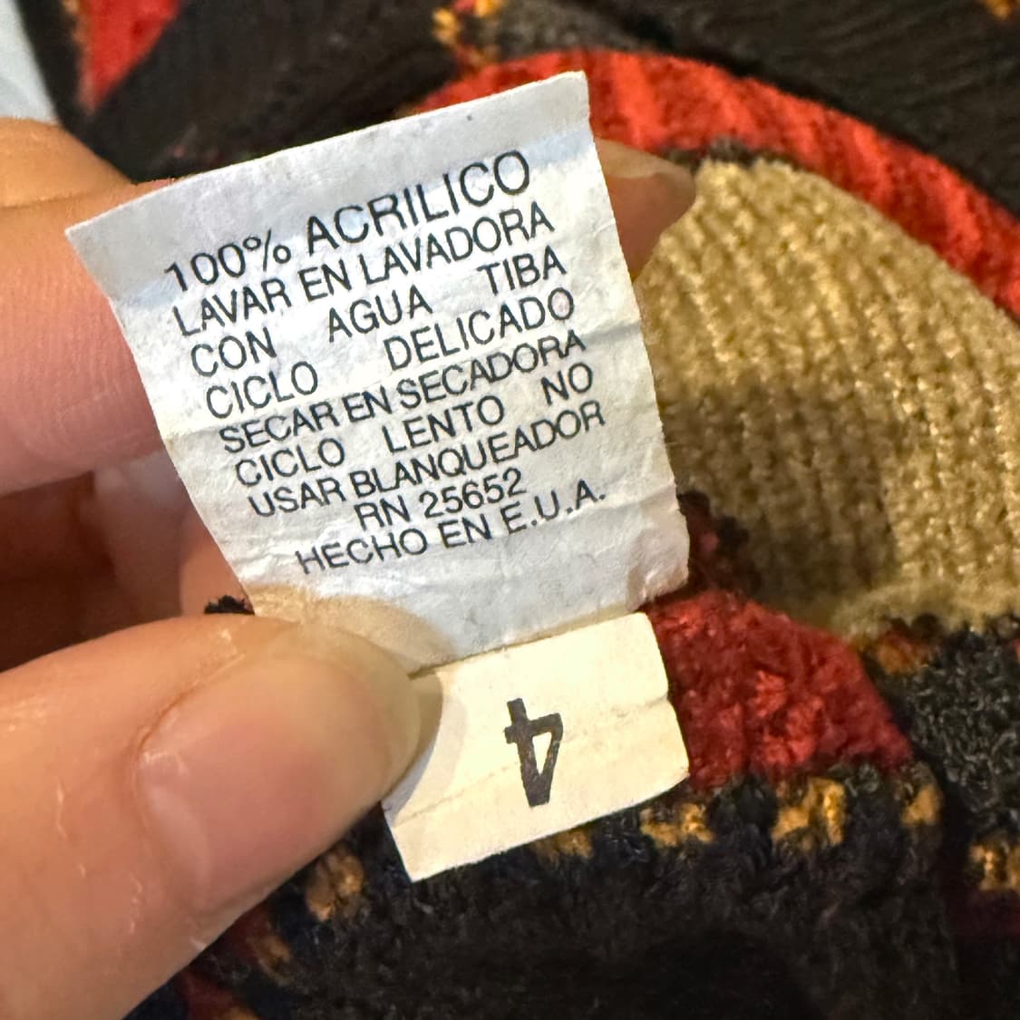 USA VINTAGE 멀티 얀 믹스패턴 니트 자카드위빙 디테일 상품이미지7