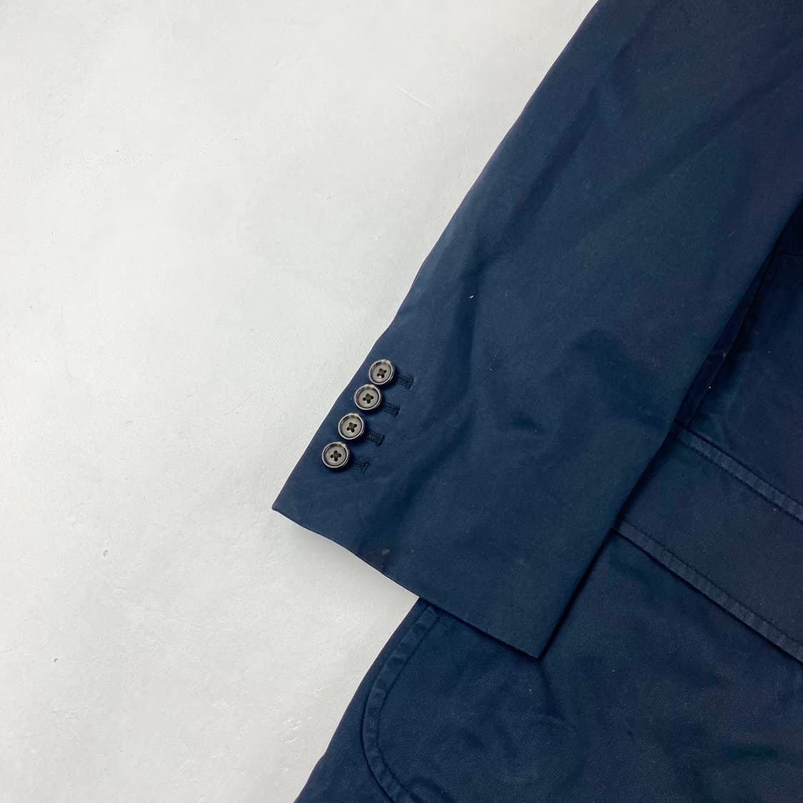 폴로 네이비 코튼 블레이저 자켓 (100) 상품이미지3